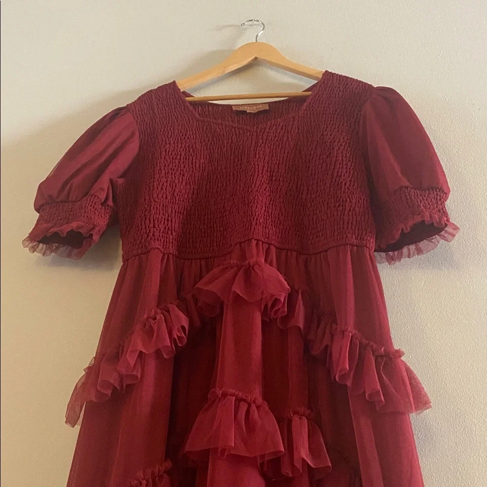 NWOT JESSAKAE Women's Daphne Dress, Burgundy size 1XL - Picture 11 of 16